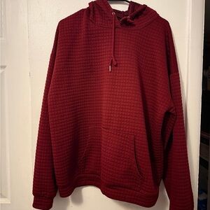 Men's Red Quilted Sweater